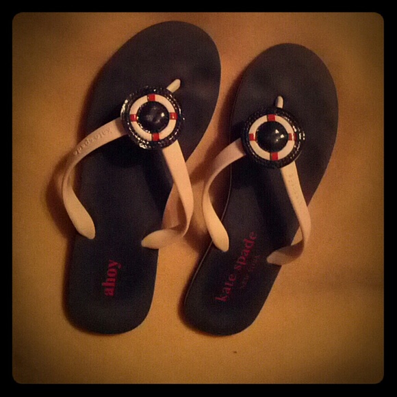 Kate Spade Nautical flops - Picture 1 of 3