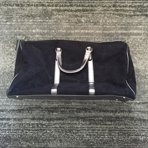 Black suede VICTORIAS SECRET weekender