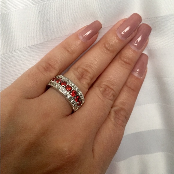 AAA quality Ruby CZ ring