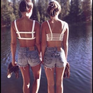 Brandy Melville caged bralette