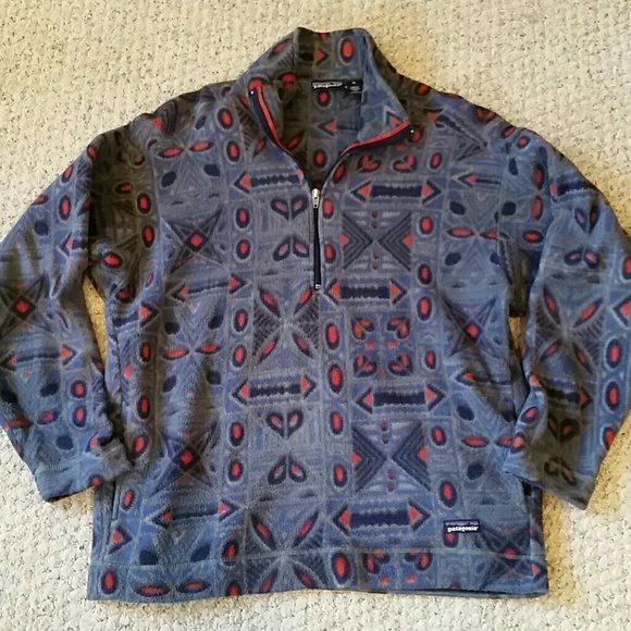 patagonia patterned fleece mens