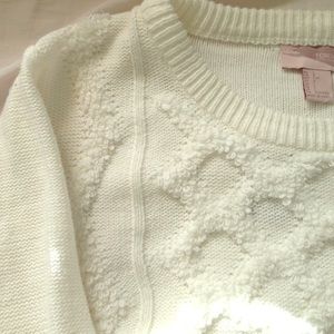NWT F21 cozy ivory sweater