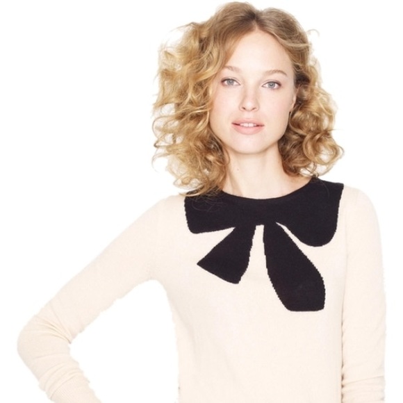 ⚡️SALE⚡️J.Crew Giant Bow Sweater in Burgandy