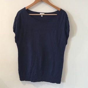 Navy short sleeve Talbots sweater