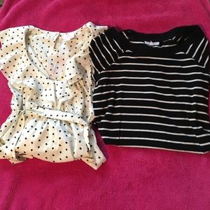 2 maternity shirts