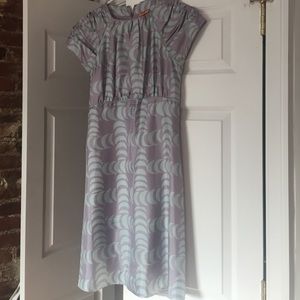 Tory Burch grey and blue dress