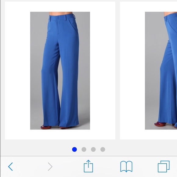 Alicia and Olivia high waisted blue pants