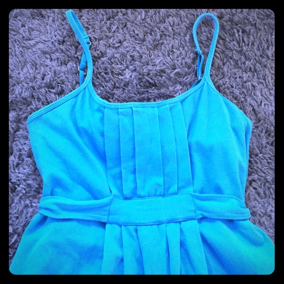 Blue tank dress