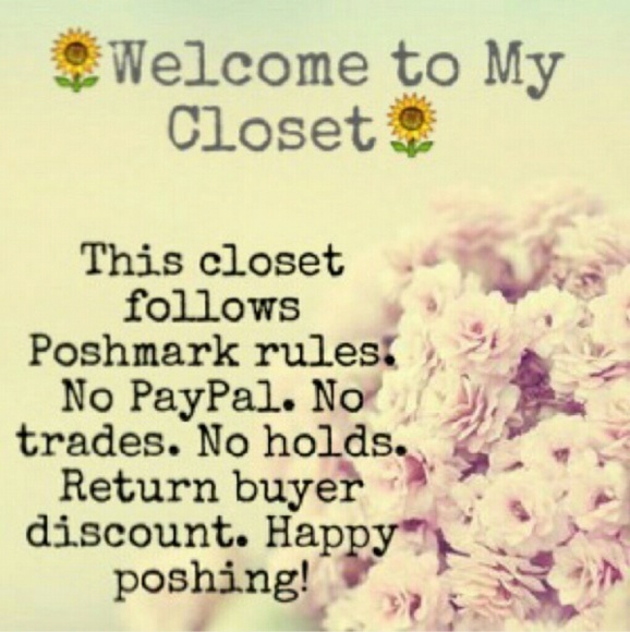My closet notes and rules