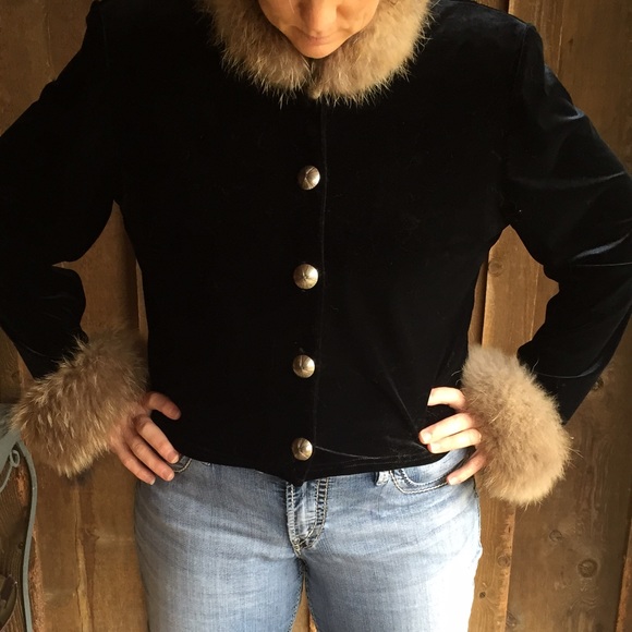 ❤️ Double D Ranch velvet jacket - size Large