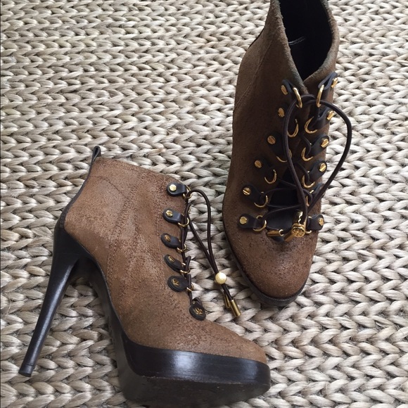 Tory Burch suede booties, size 6.5