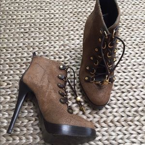 Tory Burch suede booties, size 6.5