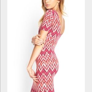 Zig zag bodycon dress