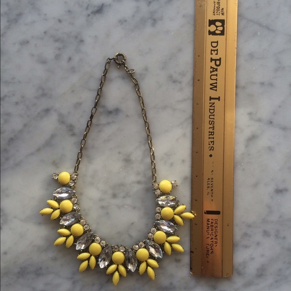 Yellow Gem Statement Necklace - Picture 2 of 4
