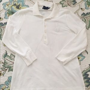 Long sleeve skinny polo