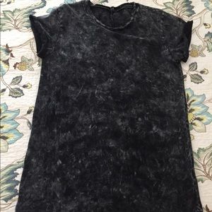 Acid wash over sized tee - dress