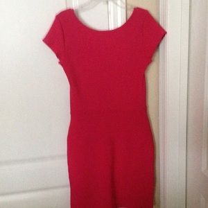 Hot pink bandage style (form fitting) dress