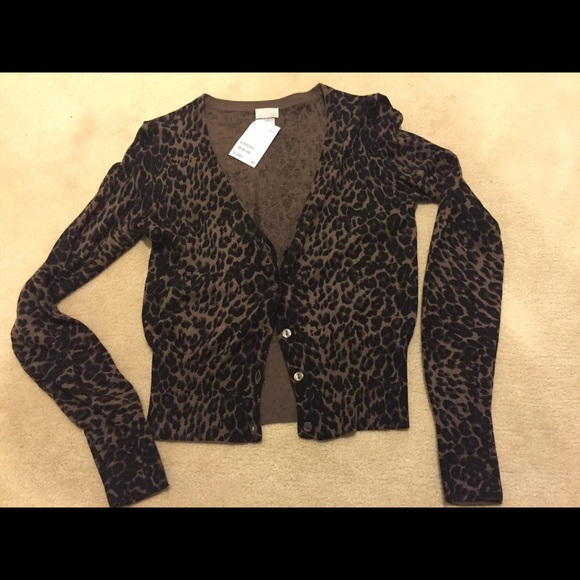 H&M leopard print cardigan