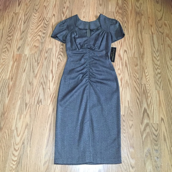 The Orla dress in Mocha vintage style dress - Picture 1 of 4