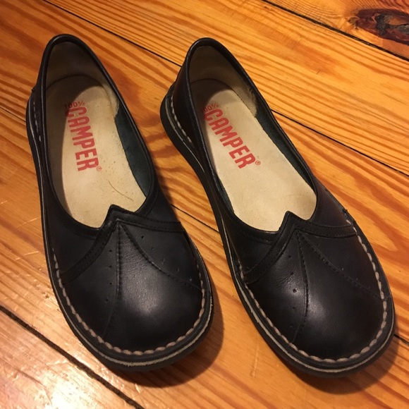 Camper black flats
