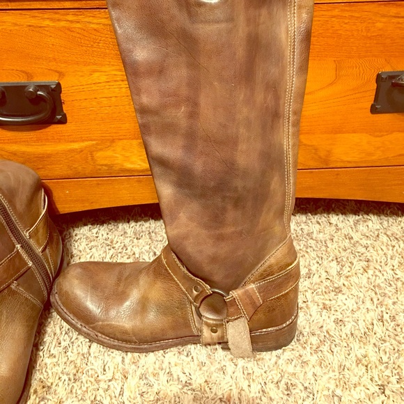 Bed Stu Coventry tan leather tall boot