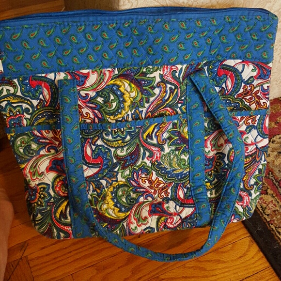 Multi colored large handbag
