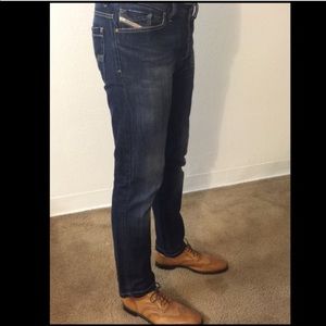 DIESEL dark blue washed mens jeans W30