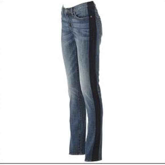 {Rock & Republic} skinny tuxedo stripe jeans