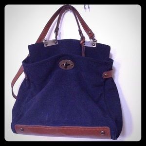 Spanish Leather Suede Vintage Handbag