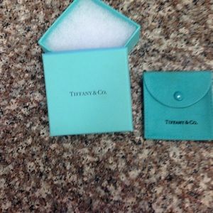 Empty Tiffany &Co. Box with jewelry bag