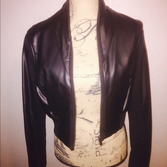 Bebe leather jacket. Excellent condition.