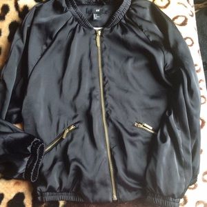 H&M Silk-like/Satin-like Bomber Jacket