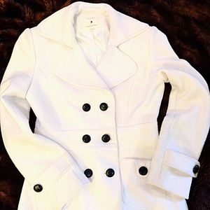 Ivory pea coat