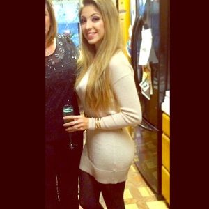 Beige Old Navy sweater dress