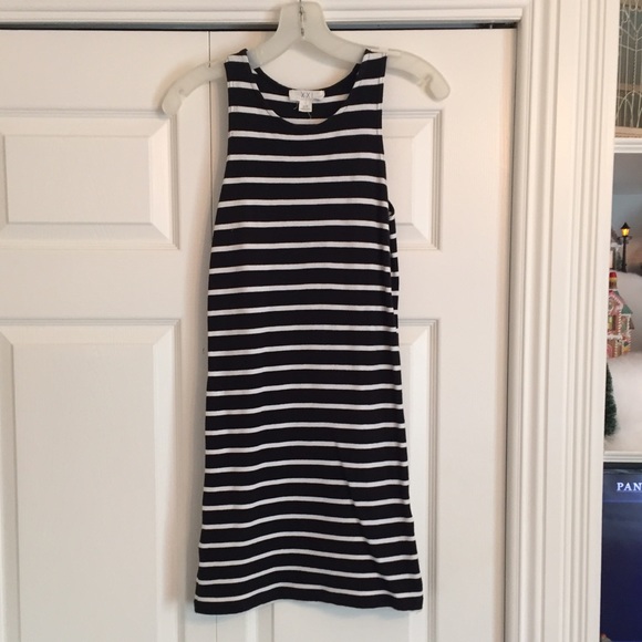 Black and White Stripped Dress