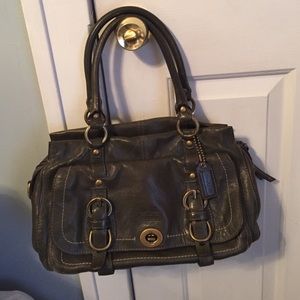 Vintage Olive Green Coach Purse
