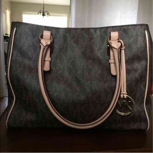 Brown jet set Michael Kors bag