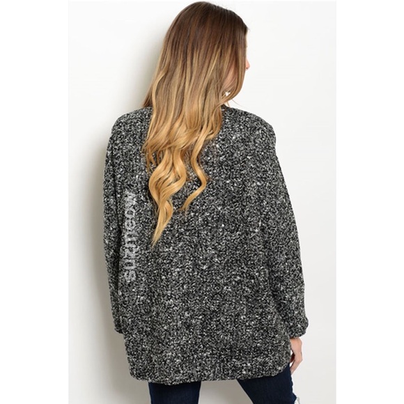 NWT Gorgeous Charcoal Tweed Fall and Winter Coat • S M L - Picture 2 of 3