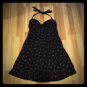 Guess black floral dress