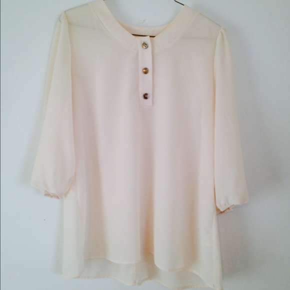 ✨Sheer + gold blouse💛