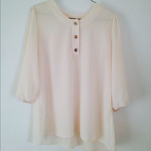 ✨Sheer + gold blouse💛