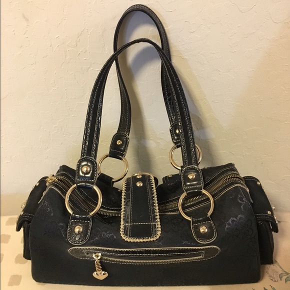 ✅SOLD✅ NWOT Black and Gold Kathy Van Zeeland Purse - Picture 2 of 4