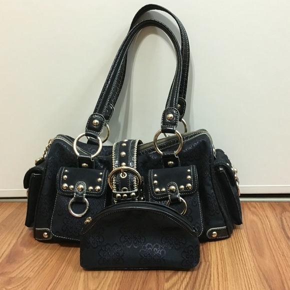 ✅SOLD✅ NWOT Black and Gold Kathy Van Zeeland Purse - Picture 4 of 4