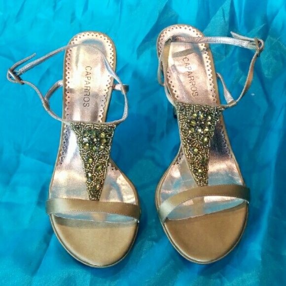 New! Satin finish in olive embellished w/beadings.