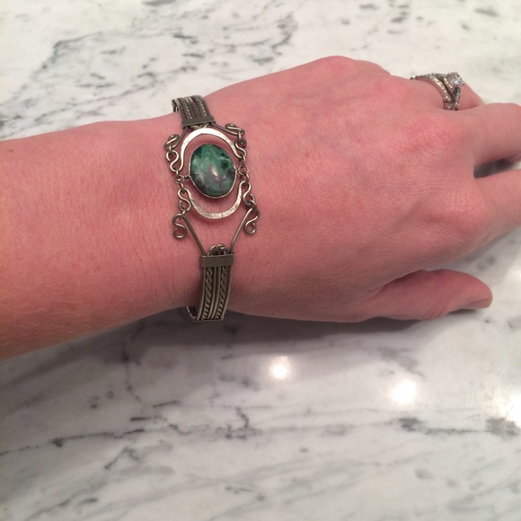 Bracelet with intricate details.