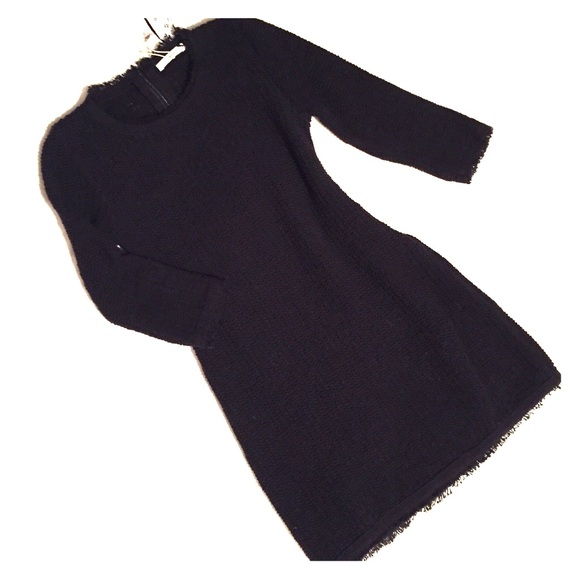 NEW. Mini dress, black, woven, SZ.28/M. Zara