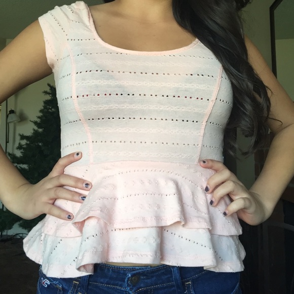 Lucca Couture Tops - 💗 Pink Ruffle Blouse 💗