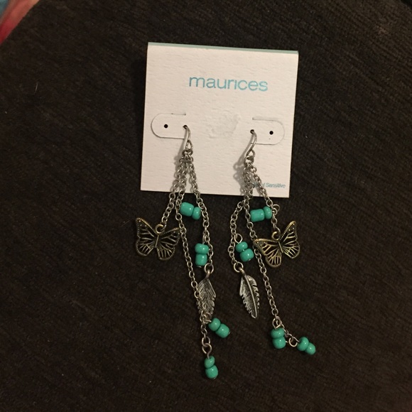 **SOLD** New Butterly and Feather Earrings