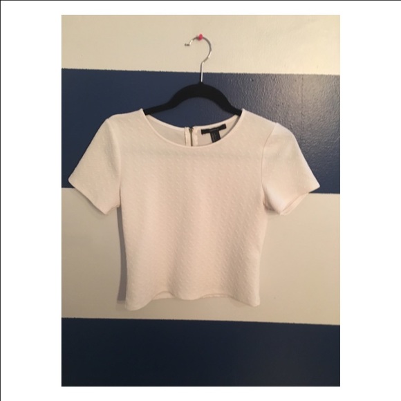White crop top