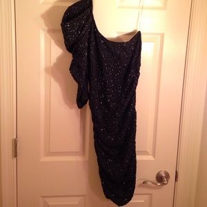 Sparkly off the shoulder party dress!